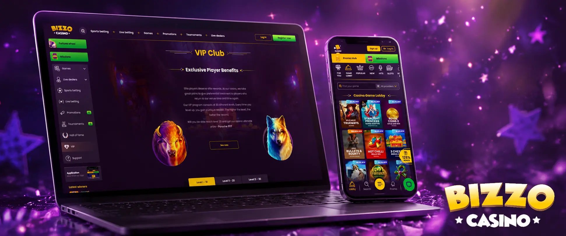 Ako sa prihlásiť do Bizzo Casino